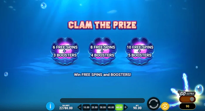 Manta Mayhem - alegerea scoicii în Clam The Prize